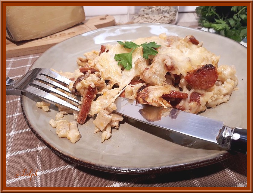 Gratin De Crozets Aux Poireaux Comté Et Chorizo Gratin de crozets, au chorizo et Comté – Oh, la gourmande